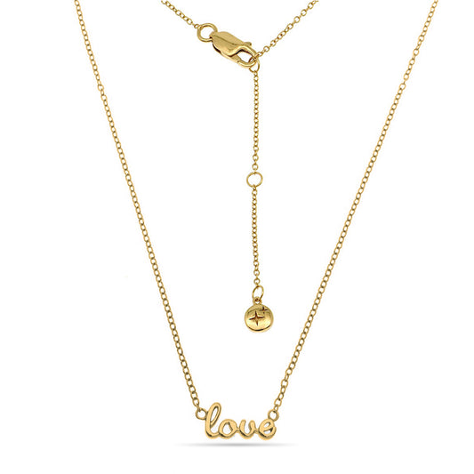 Love Necklace 18ct Gold Plated