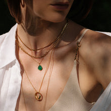 Load image into Gallery viewer, Herringbone Necklace 18ct Gold Plated
