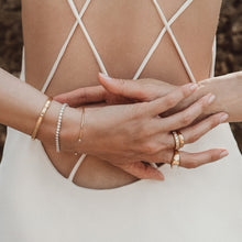 Load image into Gallery viewer, Invisible Set Dome Ring 18ct Gold Plated
