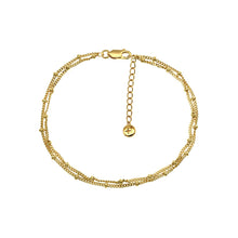 Load image into Gallery viewer, Double Chain Anklet 18ct Gold Plated
