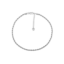 Load image into Gallery viewer, Rope Chain Anklet Silver Plated
