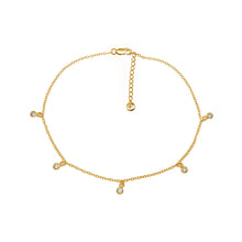 Load image into Gallery viewer, Drop Anklet 18ct Gold Plated
