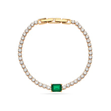 Load image into Gallery viewer, Nano Emerald Tennis Bracelet
