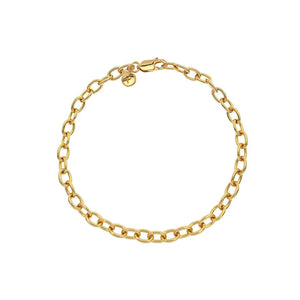 Cable Chain Bracelet 18ct Gold Plated