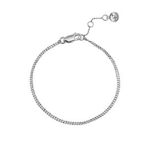 Double Ball Chain Bracelet Silver Plated