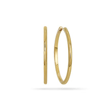 Load image into Gallery viewer, Basic Hoop Earrings 40mm 18ct Gold Plated
