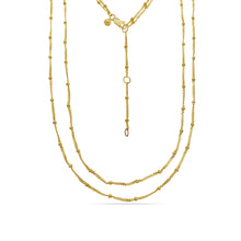 Load image into Gallery viewer, Double Chain Necklace 18ct Gold Plated
