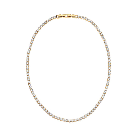 Tennis Necklace 18ct Gold Plated