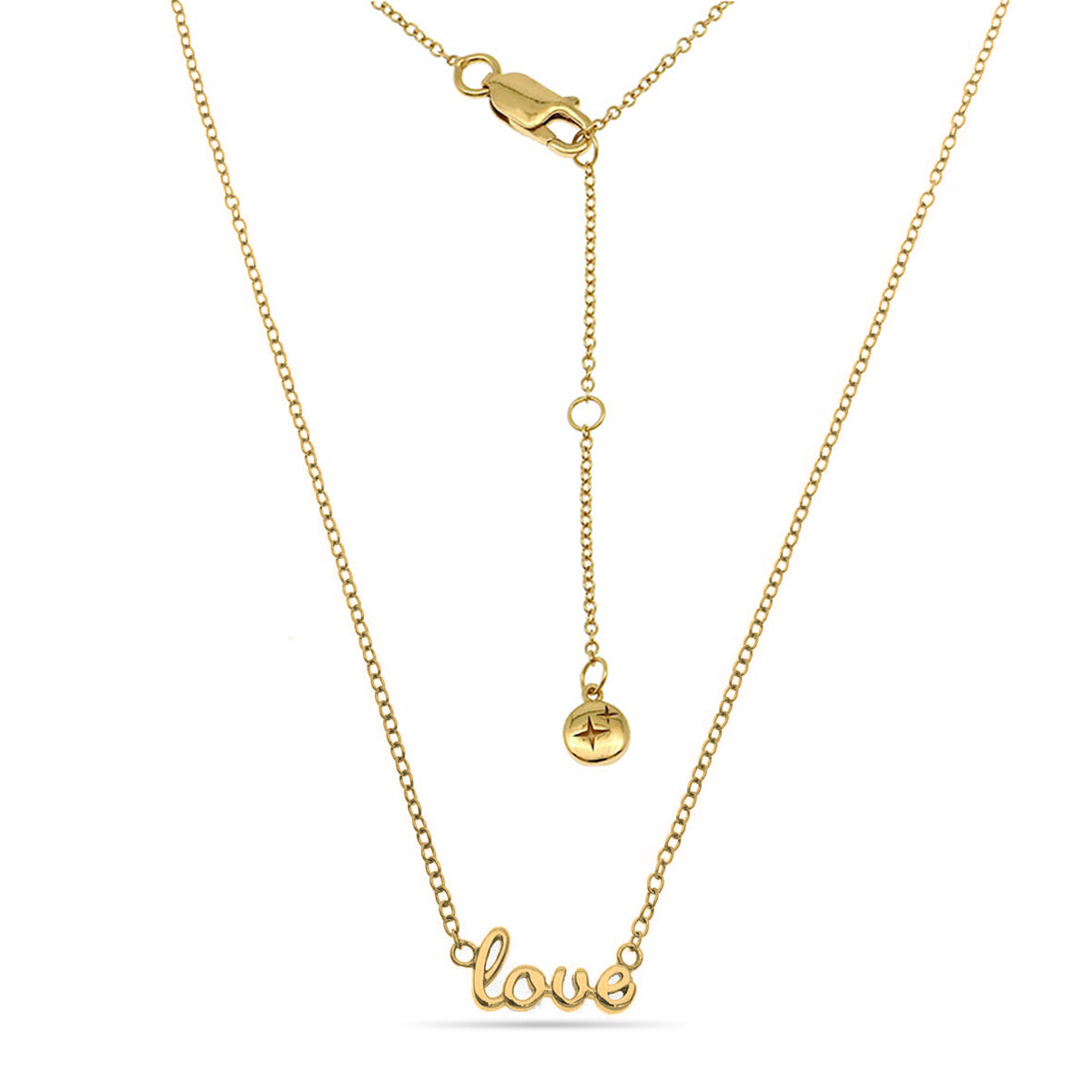 Love Necklace 18ct Gold Plated