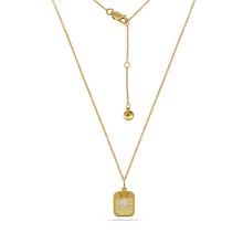 Load image into Gallery viewer, Crystal Cushion Starburst Charm Necklace 18ct Gold Plated
