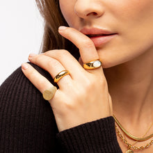 Load image into Gallery viewer, Dome Ring 18ct Gold Plated
