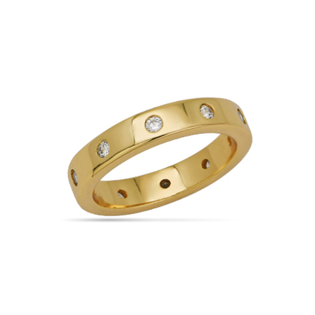 Band Ring 18ct Gold Plated