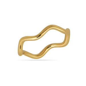 Curve Ring 18ct Gold Plated