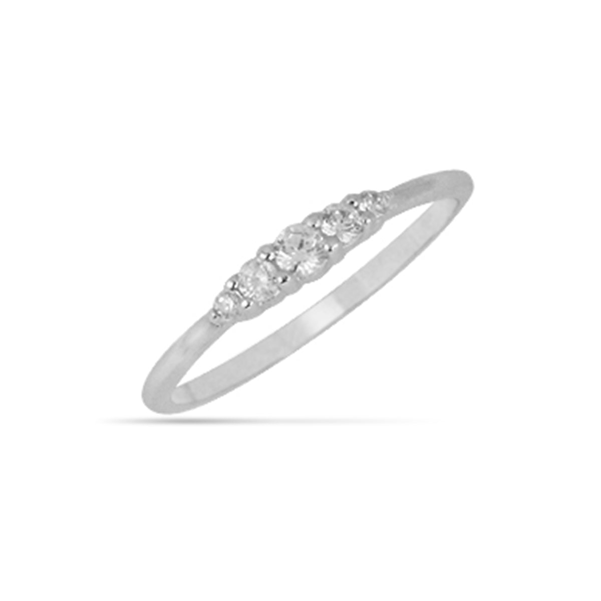 Pave Ring Silver Plated