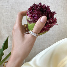 Load image into Gallery viewer, Baguette Cubic Zirconia Ring 18ct Gold Plated
