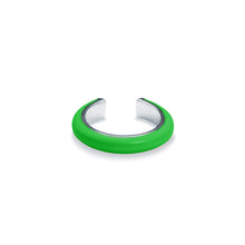 Load image into Gallery viewer, Green Enamel Ear Cuff Sterling Silver
