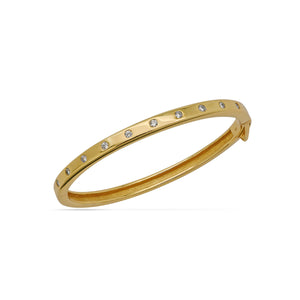 Hinge Cuff Bracelet 18ct Gold Plated