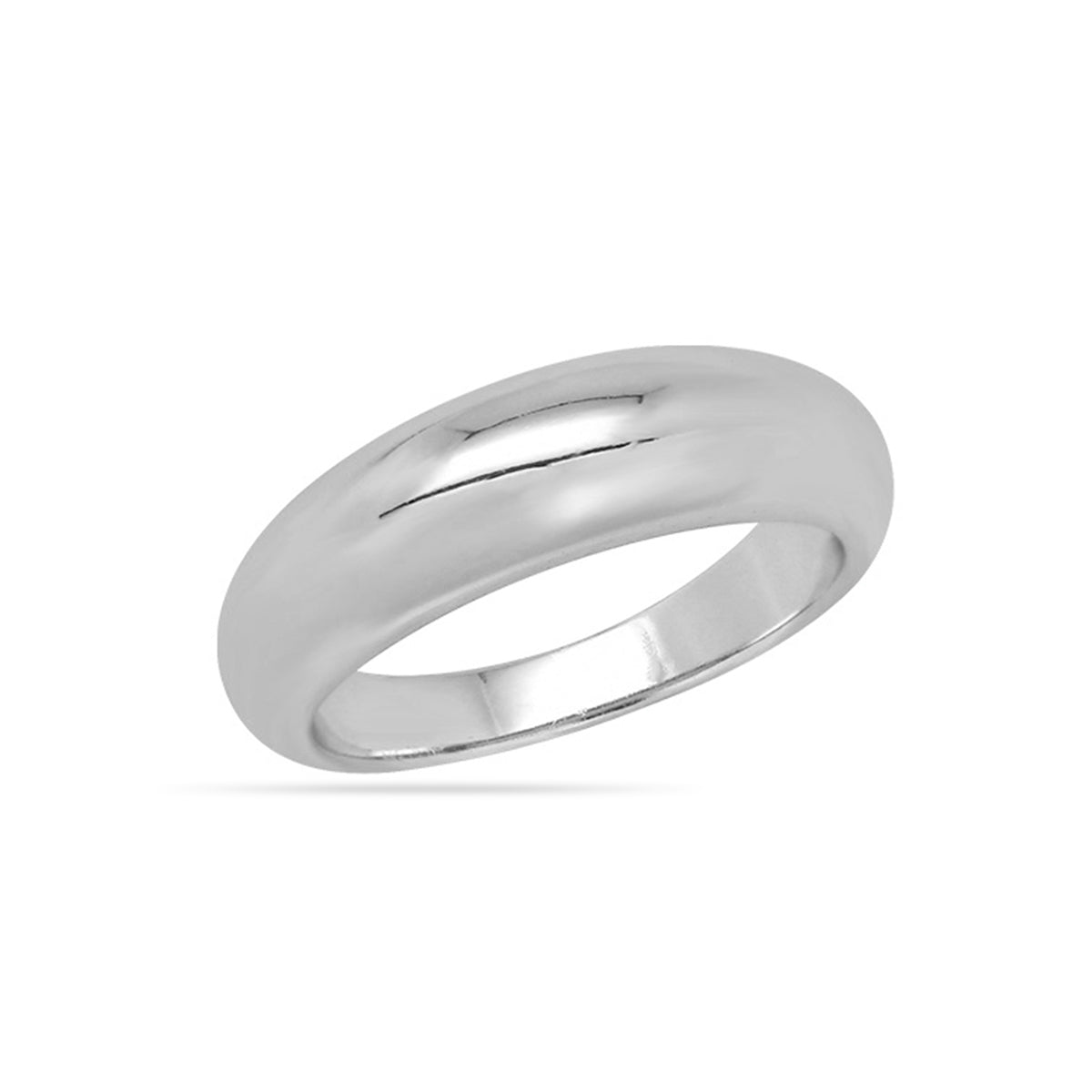Dome Ring Silver Plated