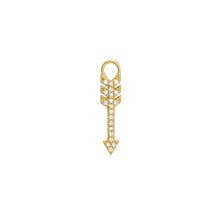 Load image into Gallery viewer, Cubic Zirconia Snake Huggie Hoop Charm Enhancer 18ct Gold Plated Vermeil
