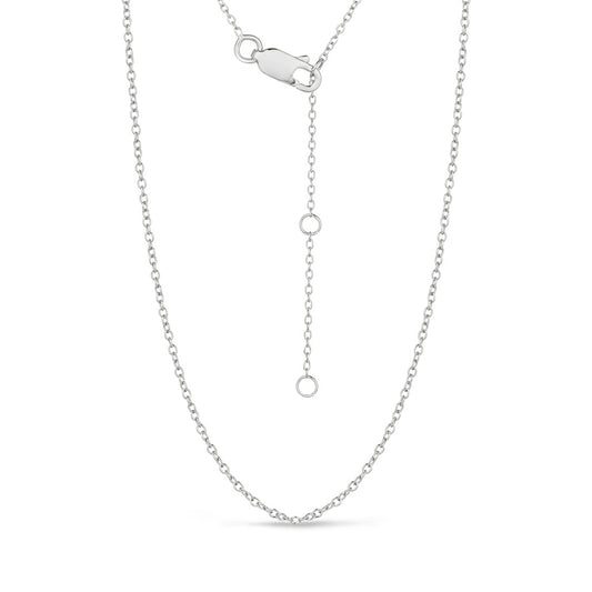 Plain Adjustable Chain Sterling Silver