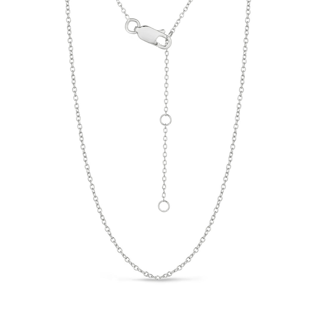 Plain Adjustable Chain Sterling Silver