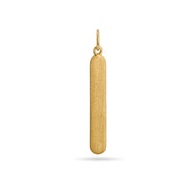 Load image into Gallery viewer, Matte Brushed Bar Pendant 18ct Gold Plated Vermeil
