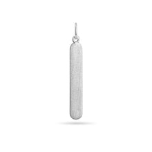 Load image into Gallery viewer, Matte Brushed Bar Pendant Sterling Silver
