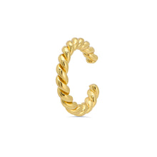 Load image into Gallery viewer, Twisted Ear Cuff 18ct Gold Plated Vermeil
