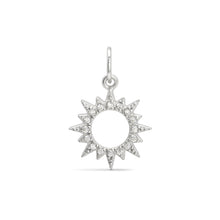 Load image into Gallery viewer, Sun Pendant With Cubic Zirconia Sterling Silver
